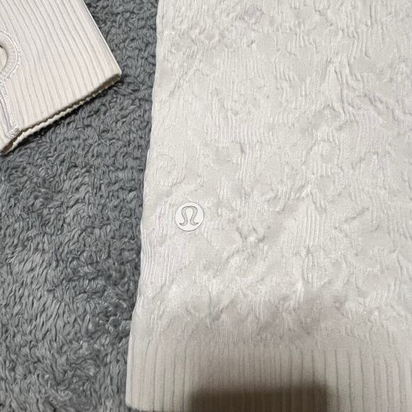 Lululemon Rest Less Hoodie Womens 6 Long Sleeve Performance Shirt Off White - Picture 7 of 8